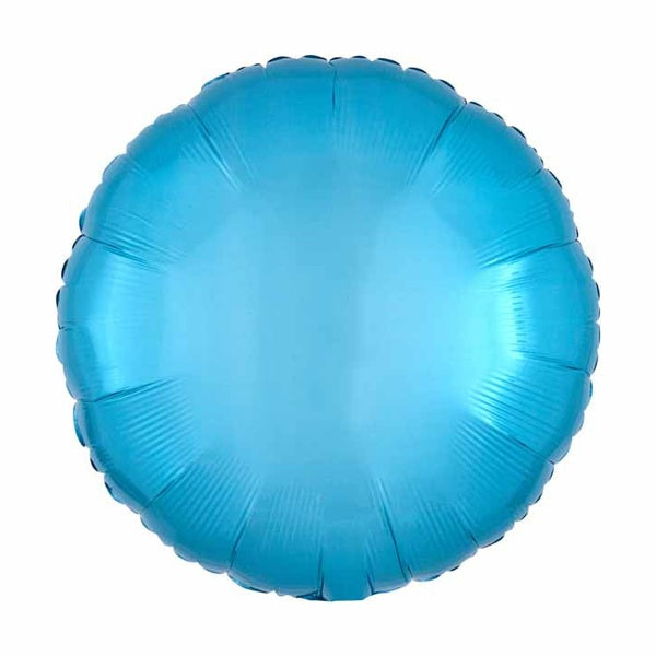 Plain Coloured Metallic Caribbean Blue