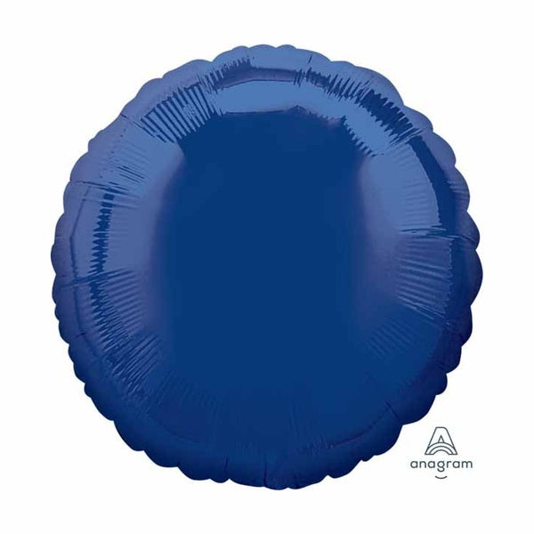 Plain Coloured Metallic Dark Blue