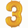 34" Gold Numbers "3"