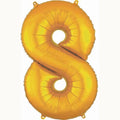 34" Gold Numbers "8"