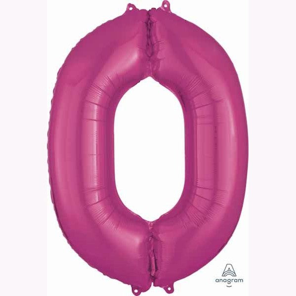 Anagram 34" Dark Pink Numbers