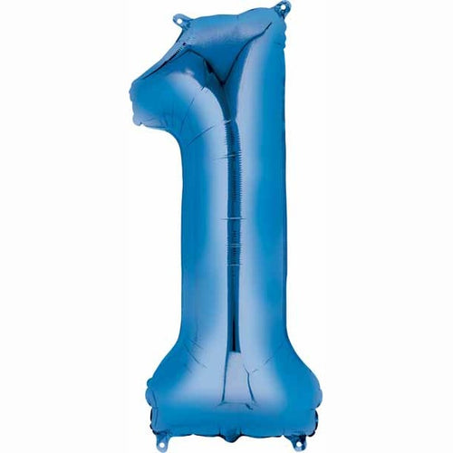 Anagram 34" Metallic Blue Numbers