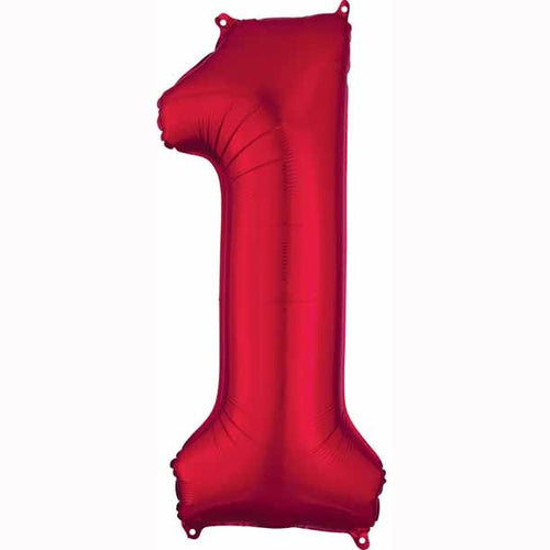 Anagram 34" Metallic Red Numbers