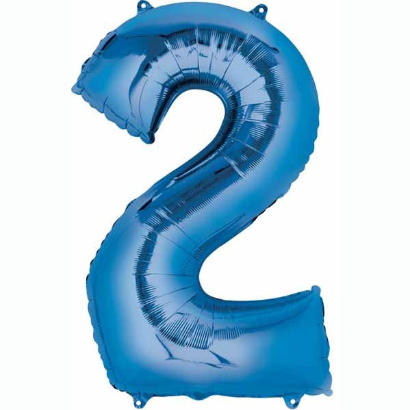 Anagram 34" Metallic Blue Numbers