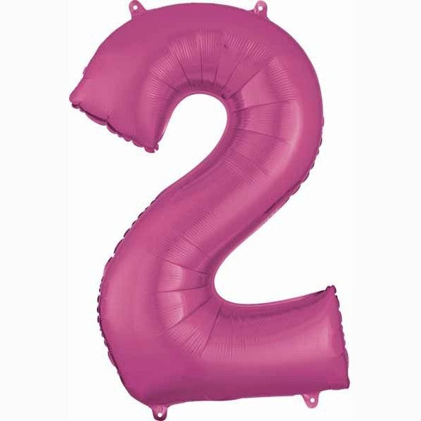 Anagram 34" Dark Pink Numbers