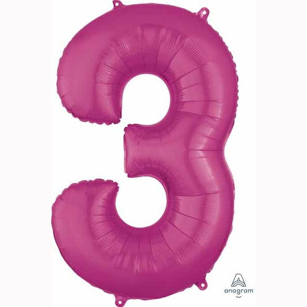 Anagram 34" Dark Pink Numbers