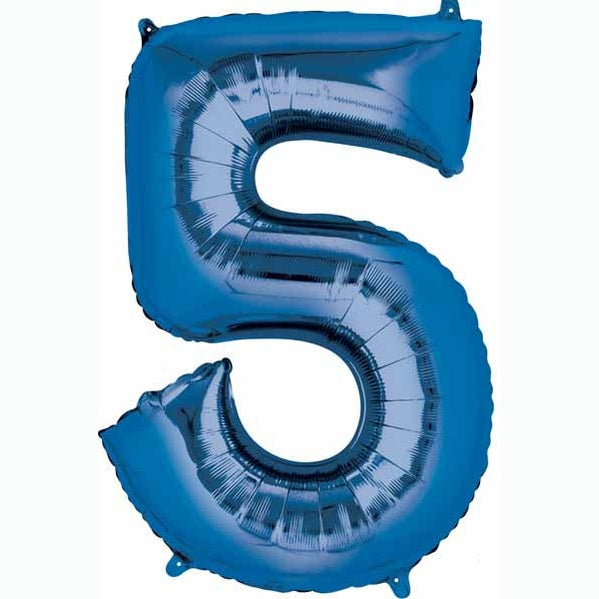 Anagram 34" Metallic Blue Numbers