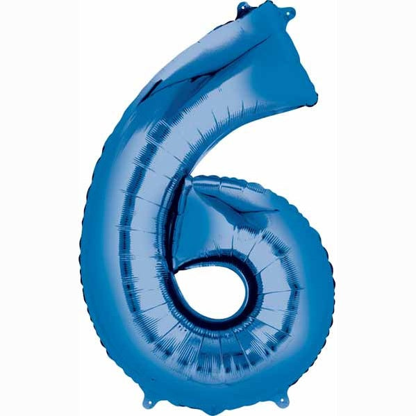 Anagram 34" Metallic Blue Numbers
