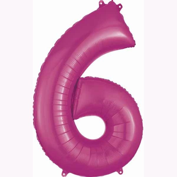 Anagram 34" Dark Pink Numbers