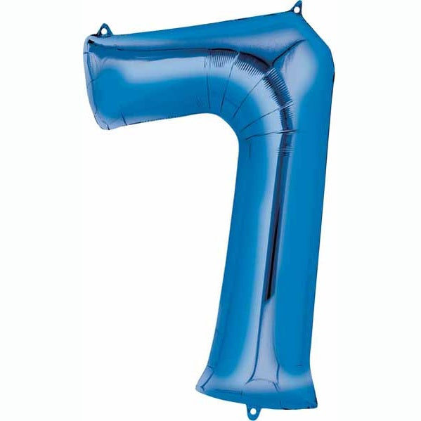 Anagram 34" Metallic Blue Numbers
