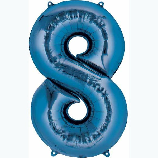 Anagram 34" Metallic Blue Numbers