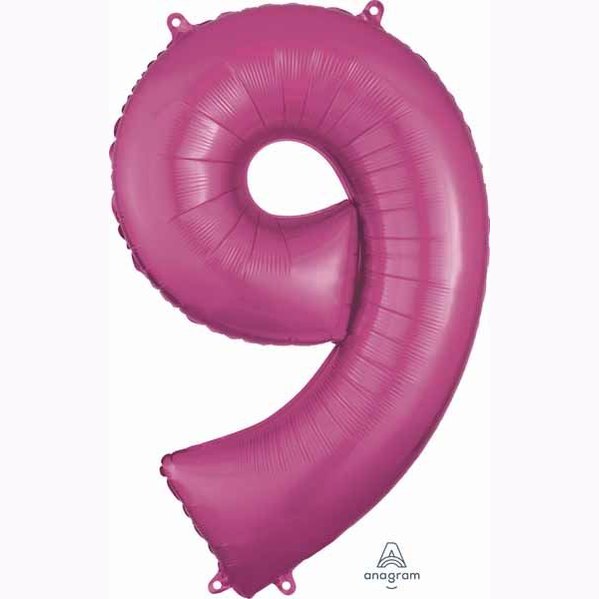 Anagram 34" Dark Pink Numbers