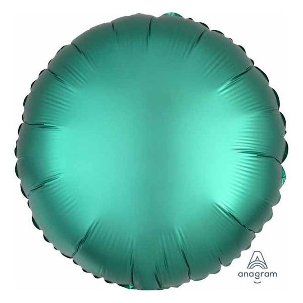 Plain Coloured Jade Satin Luxe