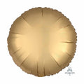Plain Coloured Gold Satin Luxe