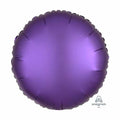 Plain Coloured Royal Purple Satin Luxe