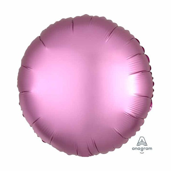 Plain Coloured Flamingo Satin Luxe