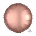 Plain Coloured Rose Gold Satin Luxe