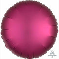 Plain Coloured Pomegranate Satin Luxe