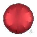 Plain Coloured Red Satin Luxe