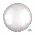 Plain Coloured White Satin Luxe
