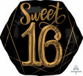 Sweet 16 Black and Gold Super Shape!!