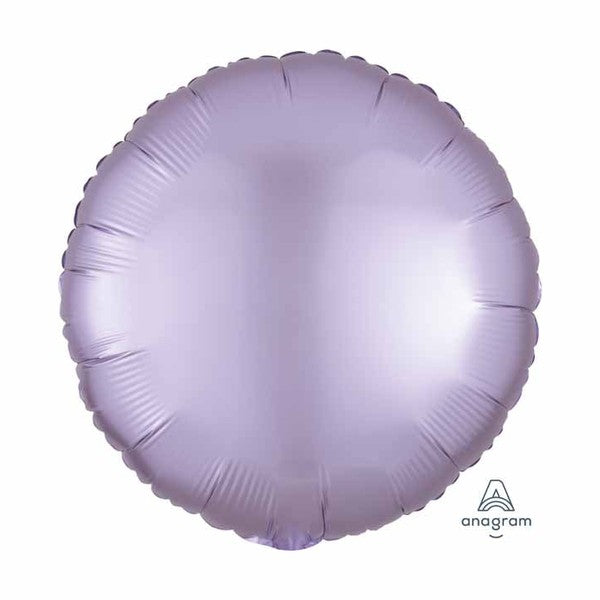 Plain Coloured Lilac Satin Luxe