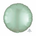 Plain Coloured Satin Mint Green