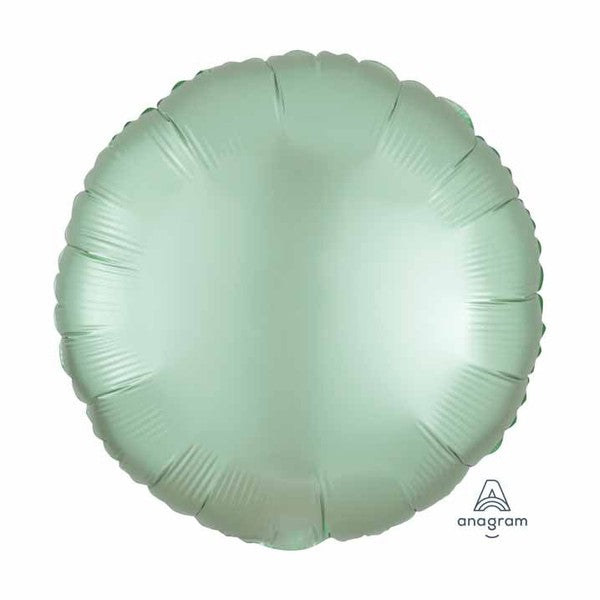 Plain Coloured Satin Mint Green