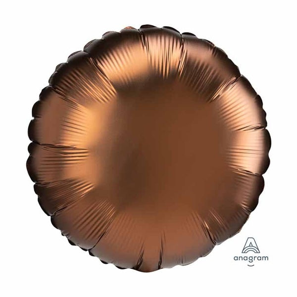 Plain Coloured Metallic Cocoa