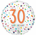 Happy Birthday 30th Confetti