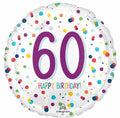 Happy Birthday 60th Confetti