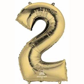 Anagram 34" White Gold Numbers