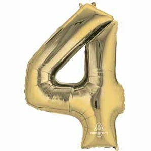 Anagram 34" White Gold Numbers