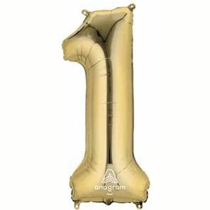 Anagram 34" White Gold Numbers