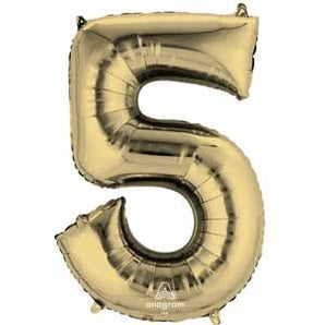 Anagram 34" White Gold Numbers