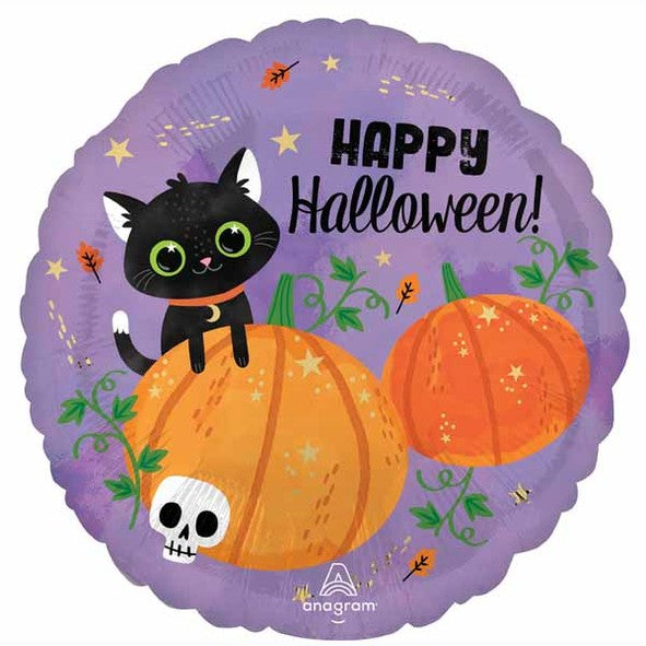 Kitten and Pumpkin 29" Supershape