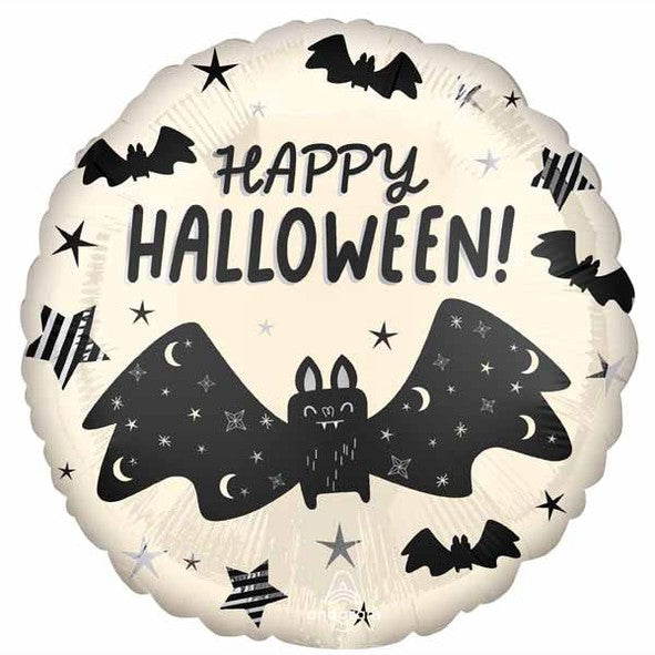18" round Happy Halloween Bats