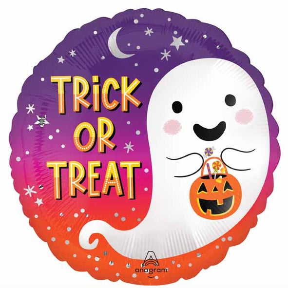 18" round Ghost Trick or Treater