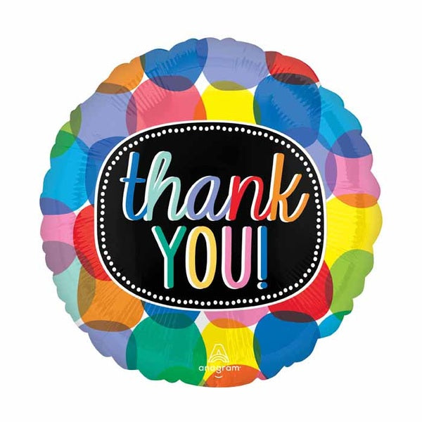 Thank you!  Round with Polka Dots