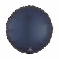 Plain Coloured Satin Navy Blue