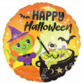 18" round Happy Halloween Happy Witch