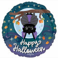 18" round Happy Halloween Bat
