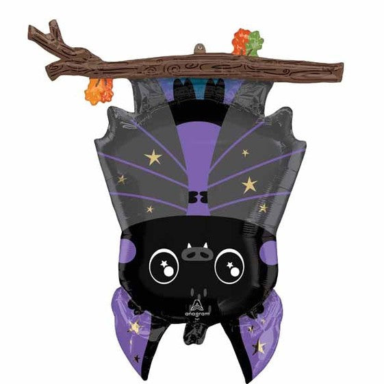 18" round Happy Halloween Bat