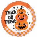 18" round Trick or Treat Pumpkin Stack balloon