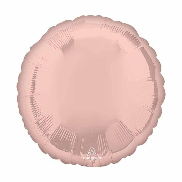 Plain Coloured Metallic Rose Gold