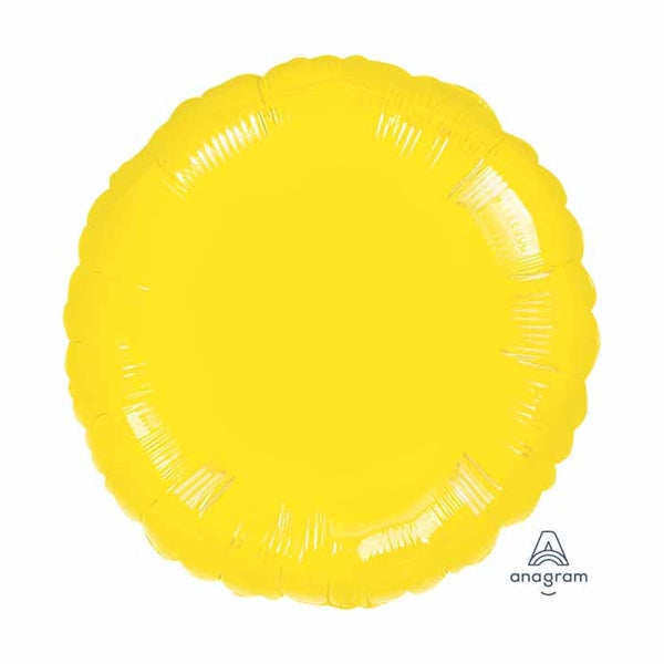 Plain Coloured Metallic Yellow