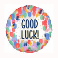 Good Luck 18" round with Balloons Balloon