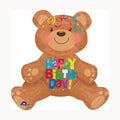 Happy Birthday Bear -  Air Filled Only