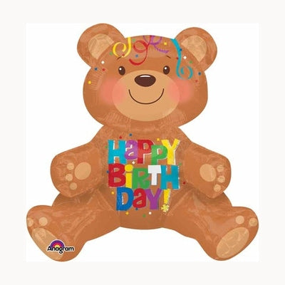 Happy Birthday Bear -  Air Filled Only