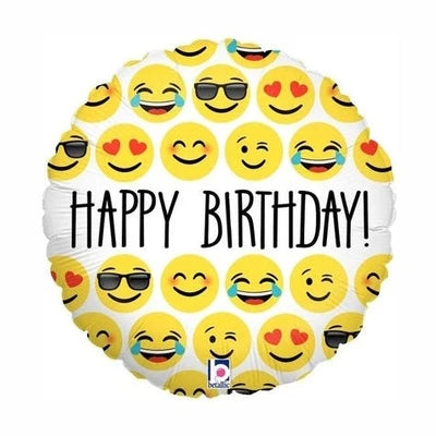 Happy Emoji w Party Hat Super Shape